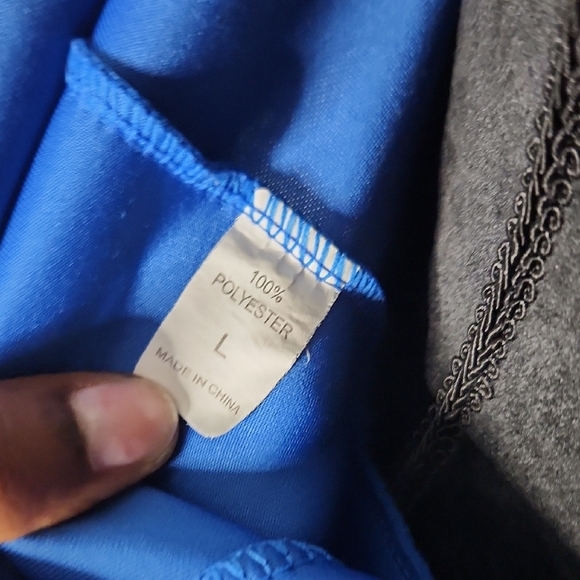 Elegant Blue Sleeveless Dress - Picture 6 of 6